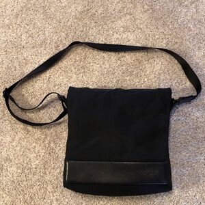 Tumi Leather and Nylon Messenger Bag